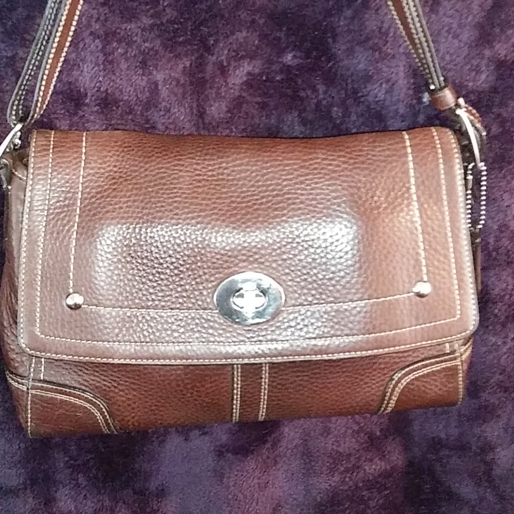 Coach brown leather Hamilton shoulder bag